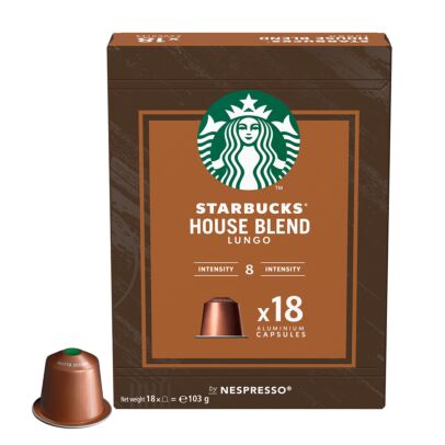 Starbucks House Blend lungo nespresso kaffekapsler 18